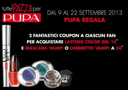 Stampa 2 coupon PUPA